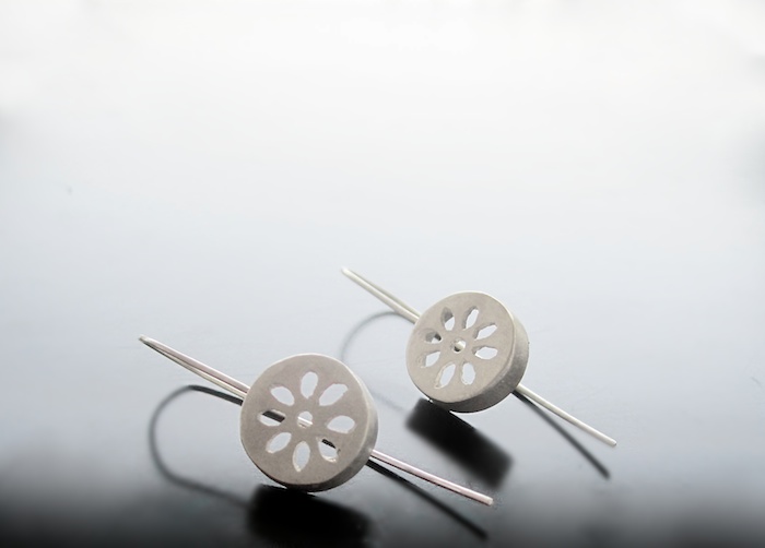 rosette earrings