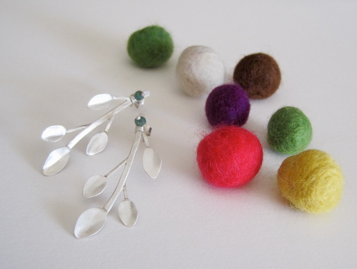 felted beads