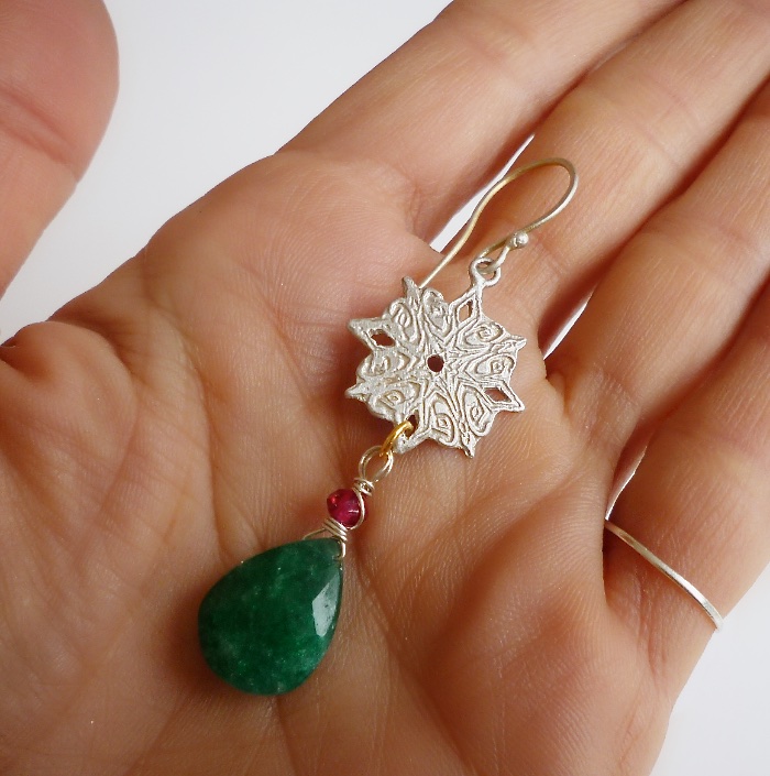 snowflake earring