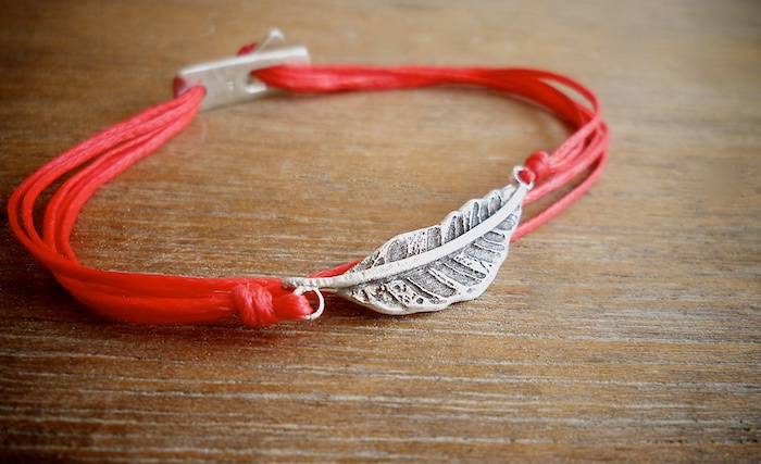 feather bracelet