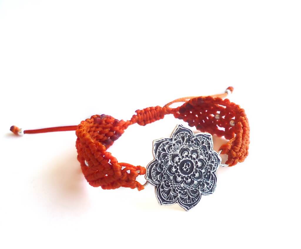 I made this variation of the mandala bracelet and then started experimenting with more patterns.