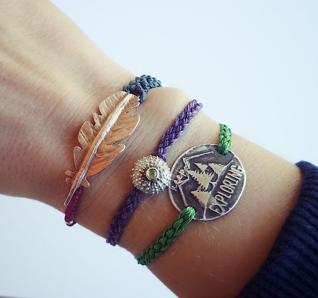 My favorite bracelet stack, plus another adventure bracelet, ready to be finished!