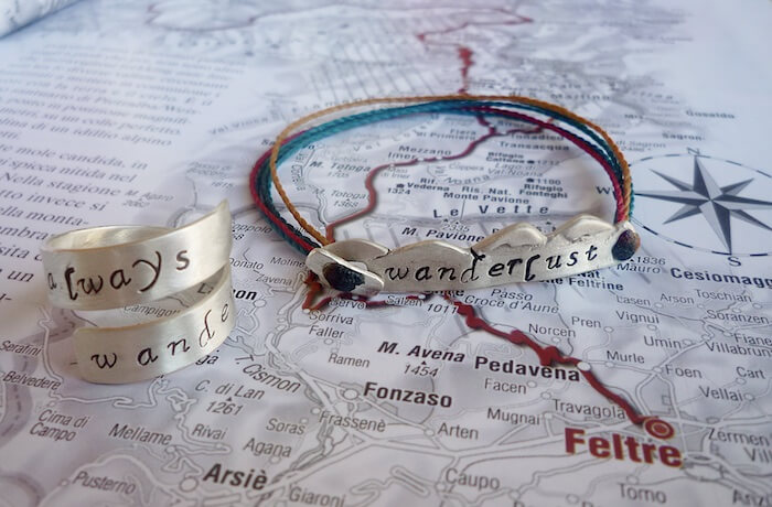 I love making bracelets and rings with favourite phrases, hand stamped on sterling silver.