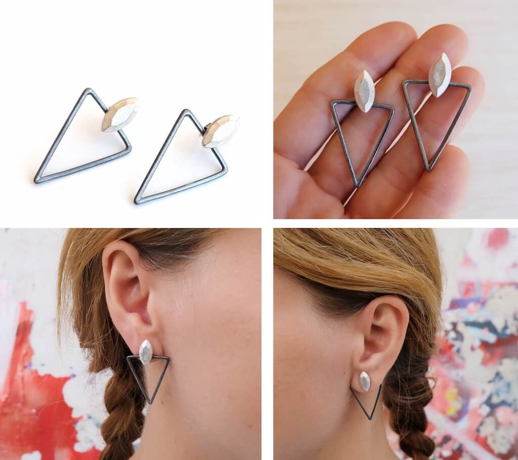 I'm kind of obssesed with the new marquise and triangle ear jackets. Available in different finishes and So many ways to wear them