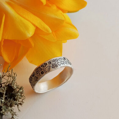 Sterling Silver Windflowers Ring