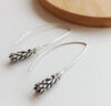 Sterling Silver Pinecone Earrings – Botanical Earrings