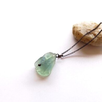 Raw Fluorite Necklace